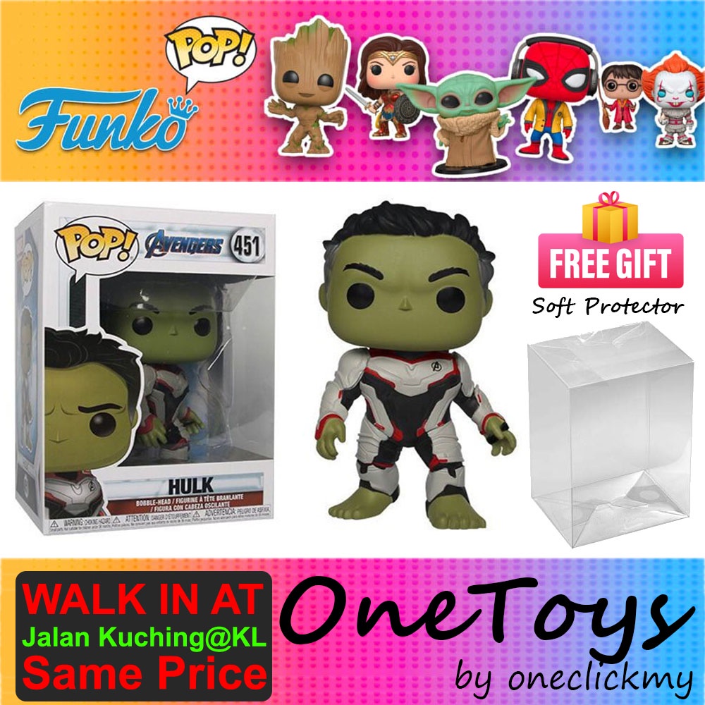 Ready Stock In Malaysia Original Funko Pop Marvel Avengers Endgame Hulk 451 Shopee Singapore