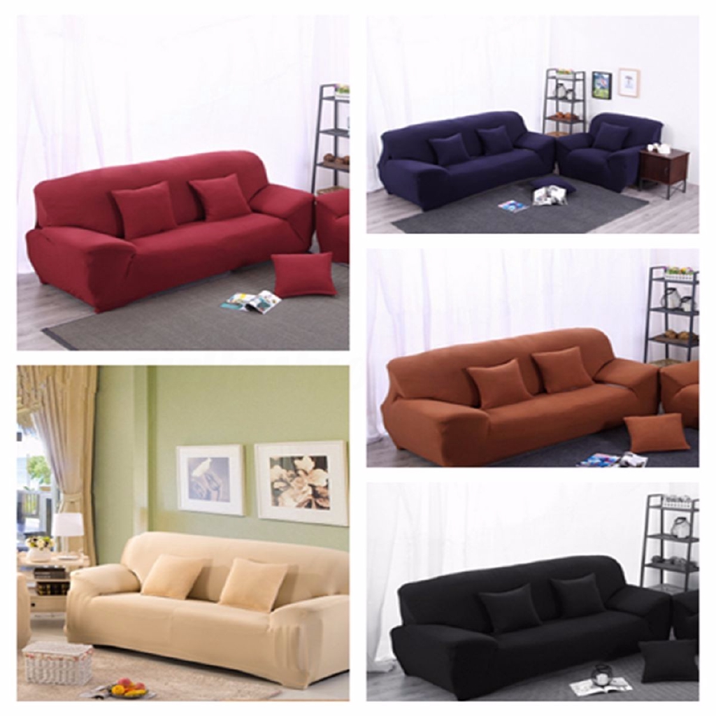 L Shape Stretch Elastic Fabric Sofa Cover Sectional Corner Couch