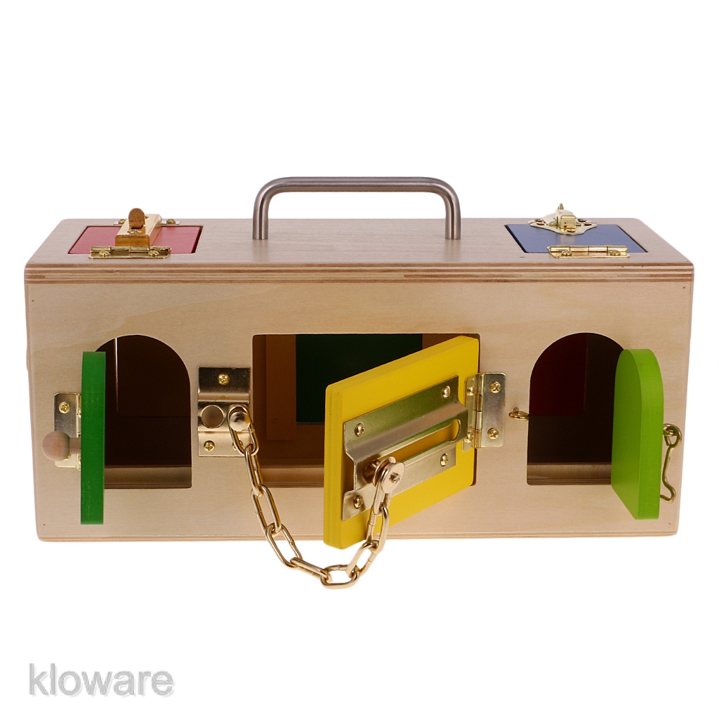 wooden lock box for kids