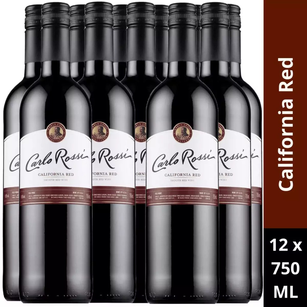 Carlo Rossi California Red Wine 12x750ml Red Wine Shopee Singapore