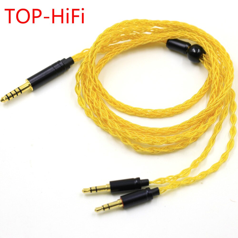 TOPHiFi 1.25m 8 Cores Headphone Earphone Cable For Denon AHD600 D7100