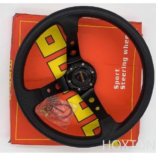 MOMO OMP STEERING Wheel Deep Dish Racing Steering Wheel 14”inch 350mm PU