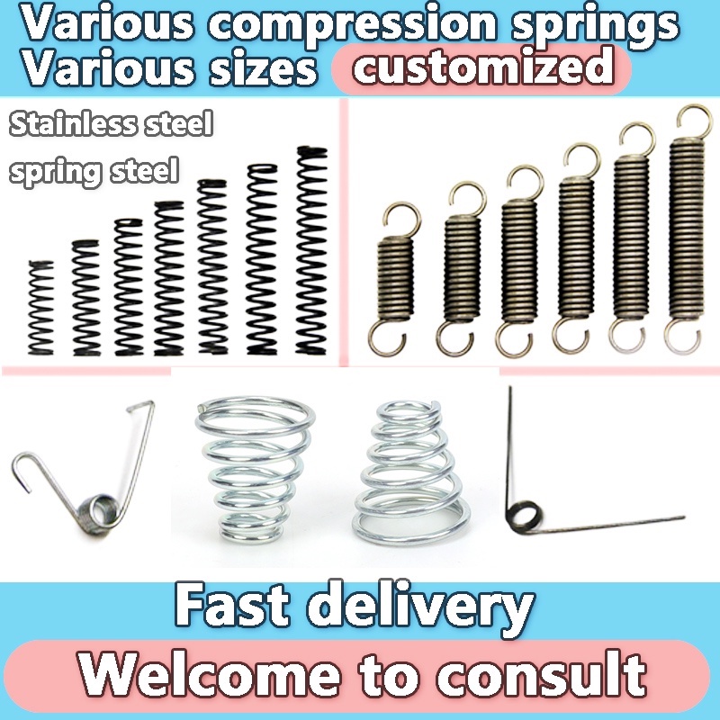 Wire Dia 0.6mm OD 4-12mm Length 5-50mm Steel Helical Compression Spring Select 