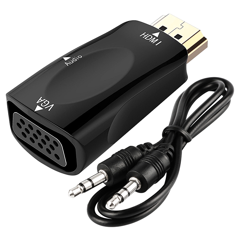 Hdmi To Vga Converter With Audio Port Adapter Male To