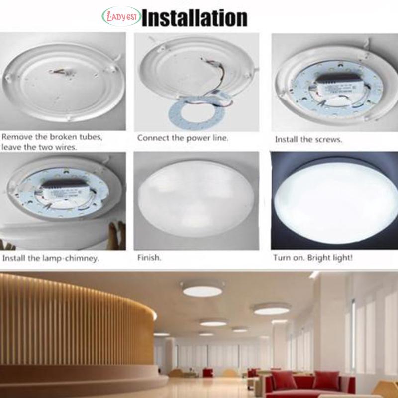 Ledy 33w 9 84 Inch 3630lm 5730 Smd Led, How To Change Light Bulb In Round Ceiling Fixture