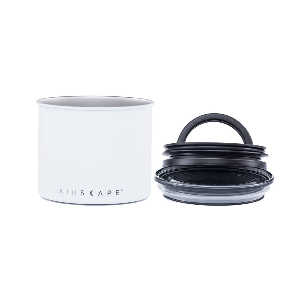Airscape Classic Small Airtight Coffee Storage Canister (WHITE