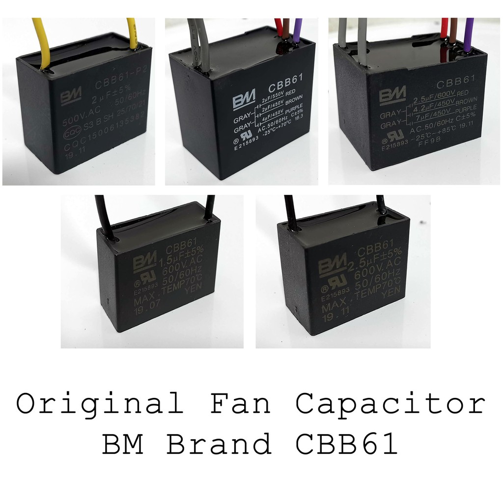 (BM Brand) CBB61 Capacitor for Ceiling Fan Shopee Singapore