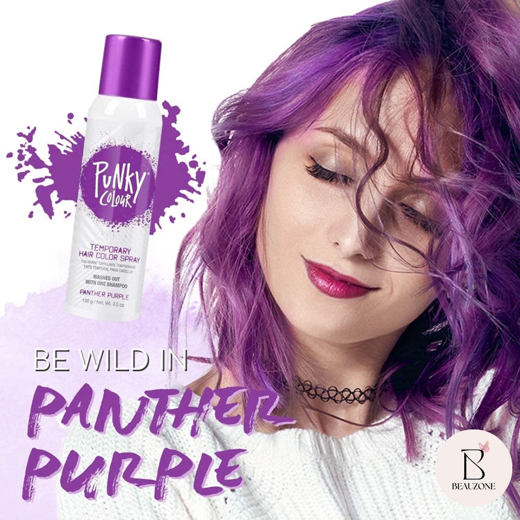 Punky Color Temporary Highlight Spray 100g Panther Purple Hair Colour
