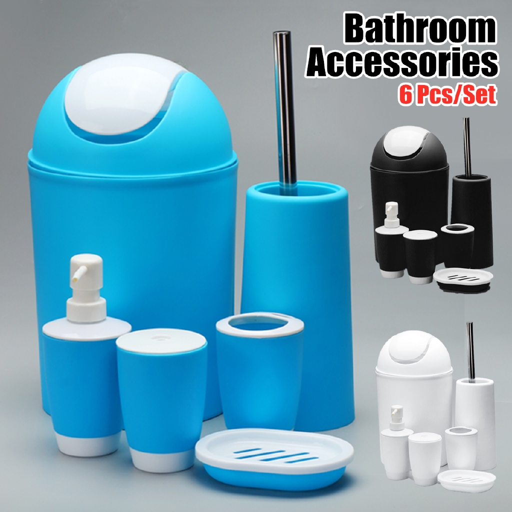 Black Square Soap Dispenser Tumbler Tooth Brush Holder Soap Dish Fingey Modern Design 4 Piece Ceramic Bathroom Accessory Set