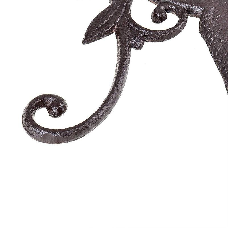 Patio Lawn Garden Hanging Plant Hook Hummingbird Cast Iron