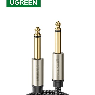 UGREEN Premium 6.35mm 6.5mm Audio Mono Jack 1/4” TS Cable Unbalanced Guitar Patch Cords Instrument Cable Male to Male Adapter
