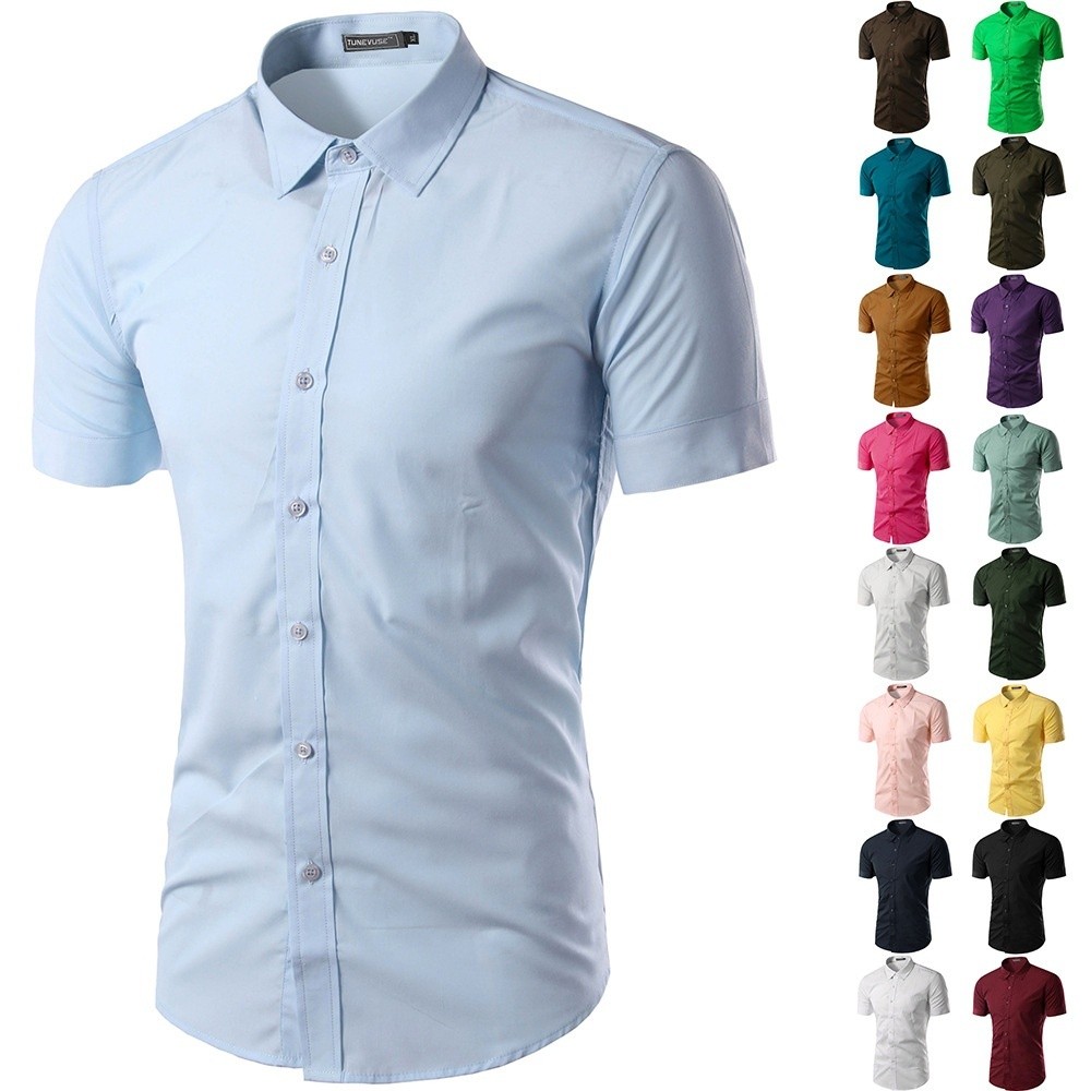 slim fit white dress shirt