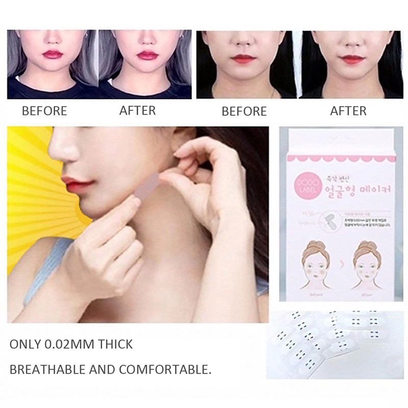 40pcs Face Lift V Sticker Makeup Thin Face Artifact Face Makeup Tool Shopee Singapore