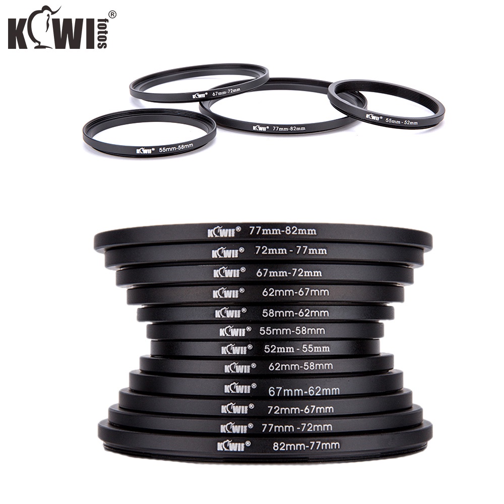 Kiwifotos SD 46-37mm Step-Down Metal Adapter Ring 46mm Lens to 37 mm UV CPL Accessory 