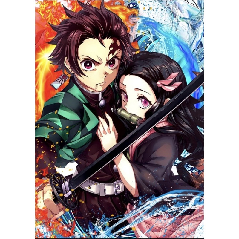 Demon Slayer 5D Diamond Painting Shopee Singapore