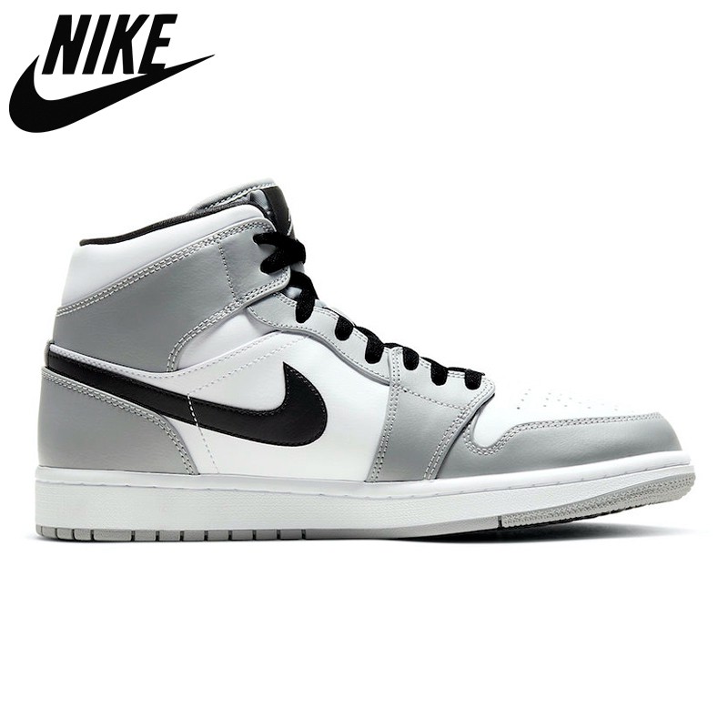white and gray jordan 1s