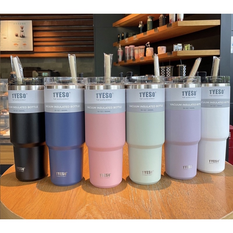 [Genuine] Tyeso Thermal Cup 600ml 900ml New 2022 (Thick Stainless