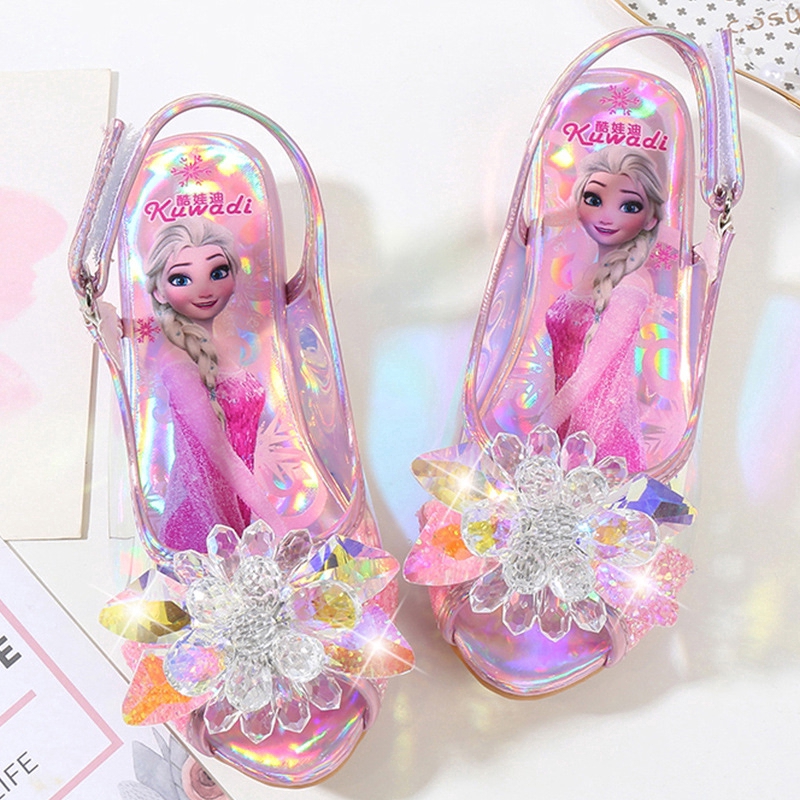 Disney Frozen Princess Shoes Girls Summer High Heels