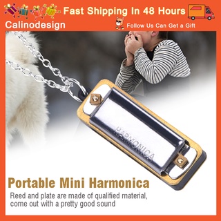 [READY STOCK] Calin 1Pc Special Mini Harmonica Music Instrument Musical Necklace Toy