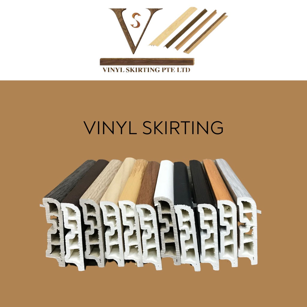 [SG Seller] Vinyl Skirtings PVC 12mm Vinyl Flooring & Laminate