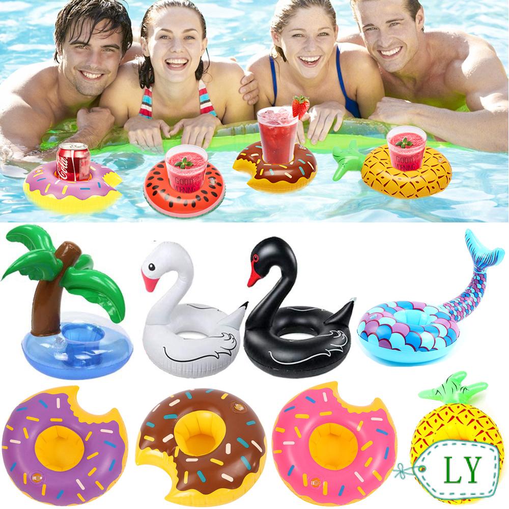 Cup Holder for Beach Outdoor Cup Holder for Pool Party 1Pcs HGeufKH Cute Duck Inflatable Cup Holder Duck Inflatable Pool Float with Drink Holder 