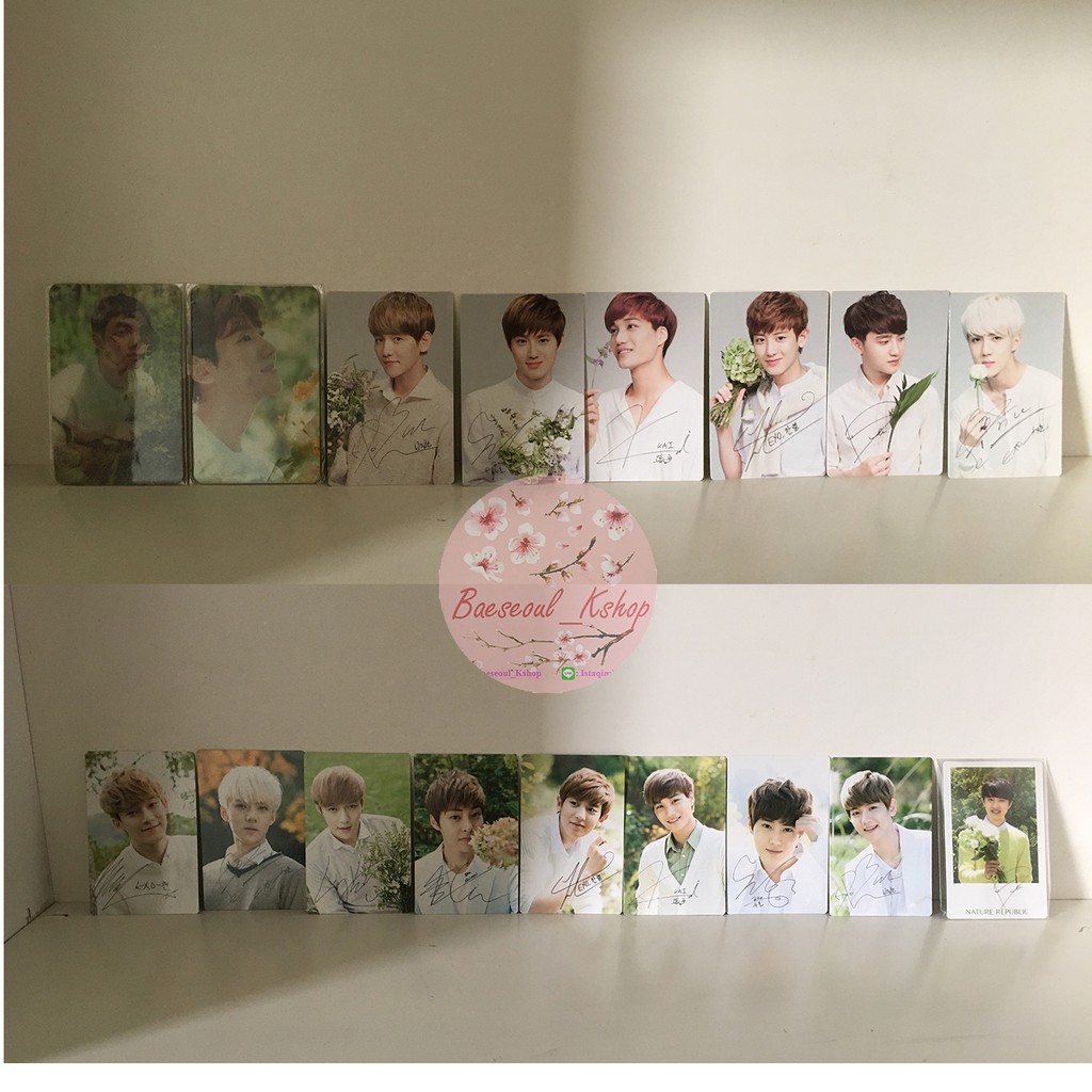 Ready Stock Photocard Pc Exo Nature Republic Natrep Official Shopee Singapore