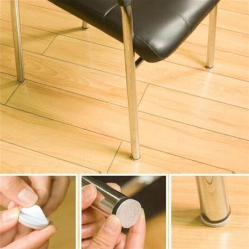 80pcs Self Adhesive Floor Chair Table Leg Protector Felt Pads Anti