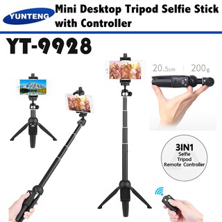 Yunteng YT-9928 Mobile Tripod Selfie Stick with Phone Holder Bluetooth Remote