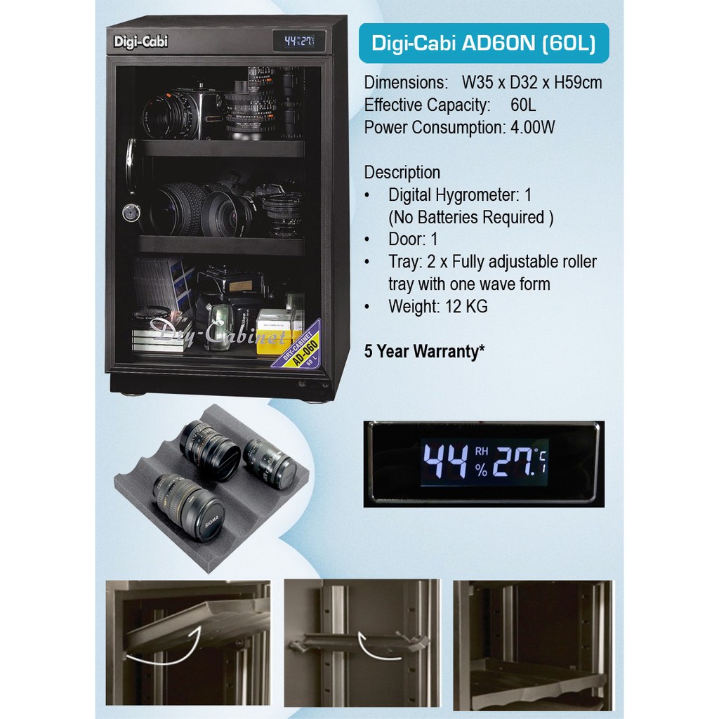 Digi Cabi Ad 060n Dry Cabinet 60l Shopee Singapore