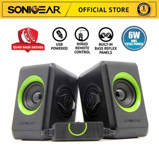 SonicGear Quatro 2 USB Speakers 2.0 Super Loud For Smartphones and PC