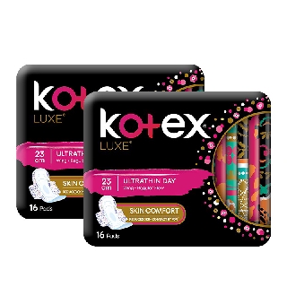 Image of Kotex Luxe Pads Ultrathin Wing 23cm Twin Pack 16pcsx2