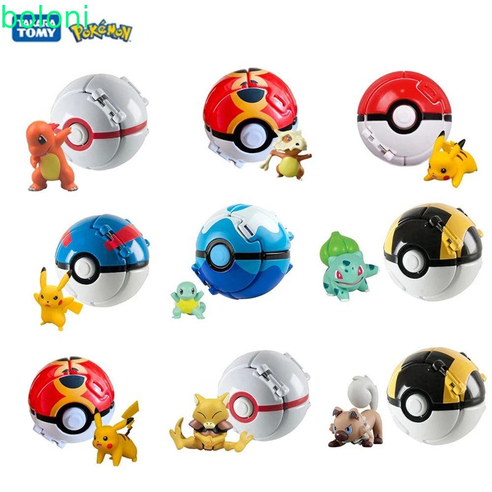 [READY STOCK] Kids Toy Pokeball Litten Rockruff Anime Figure Pokemon ...