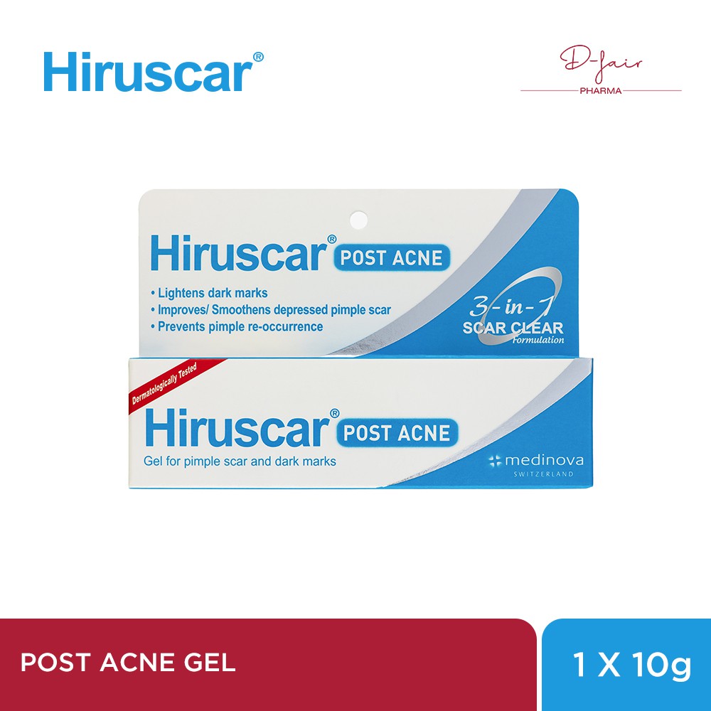 Hiruscar Post Acne Gel 10g Expire March 2023 Scar Care for Pimples