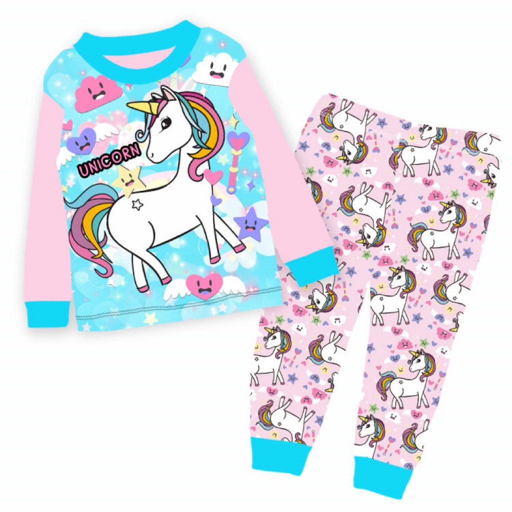 Unicorn pyjamas set ( 3 designs) Shopee Singapore
