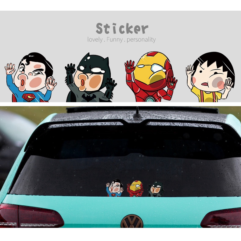 1x Auto Car Truck Styling Marvel The Avengers Hero Sticker Decal Funny Glass 