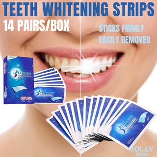 🔥SG LOCAL STOCK🔥28Pcs 3D White Gel Teeth Whitening Strips Oral Hygiene Tooth Care Dental