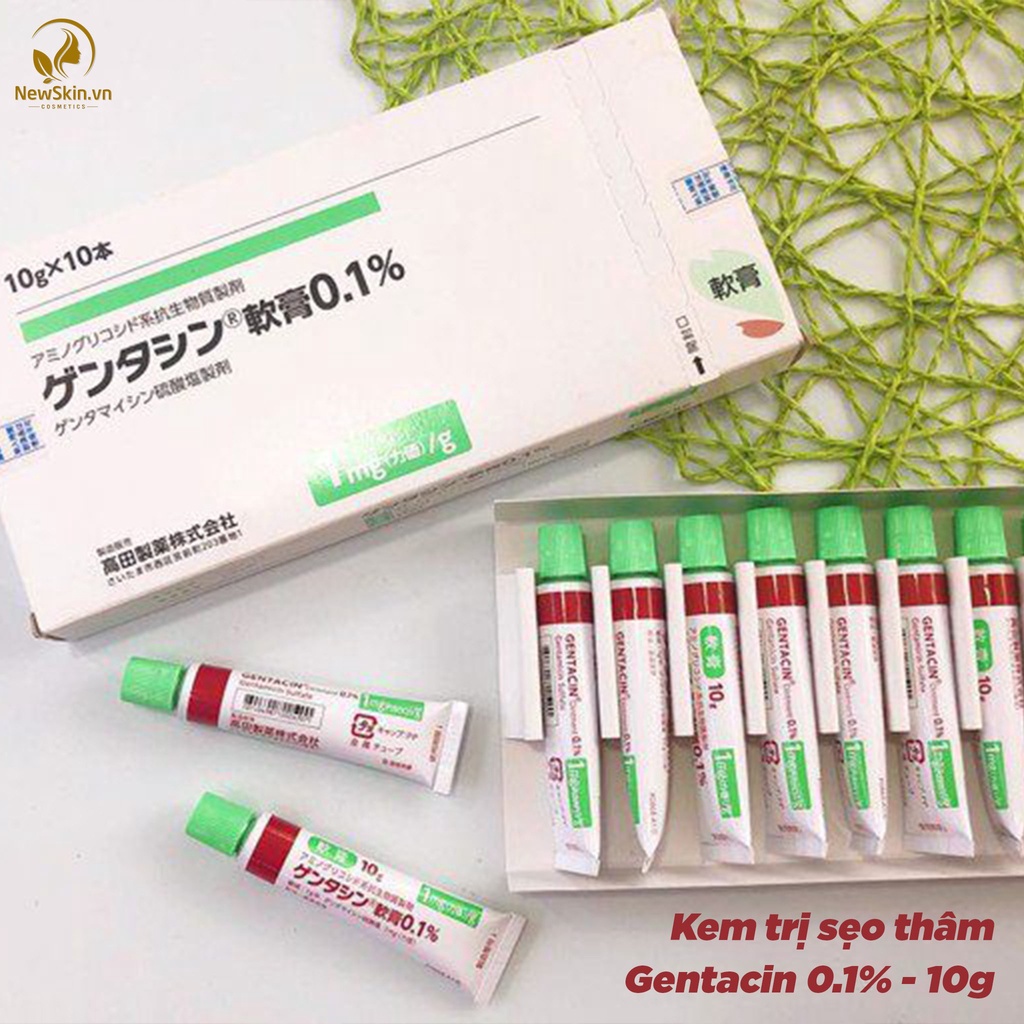 Japanese Gentacin Scar Cream 10g Helps Reduce Keloids, Dark Scars, Scars After Birth, Burn Scars