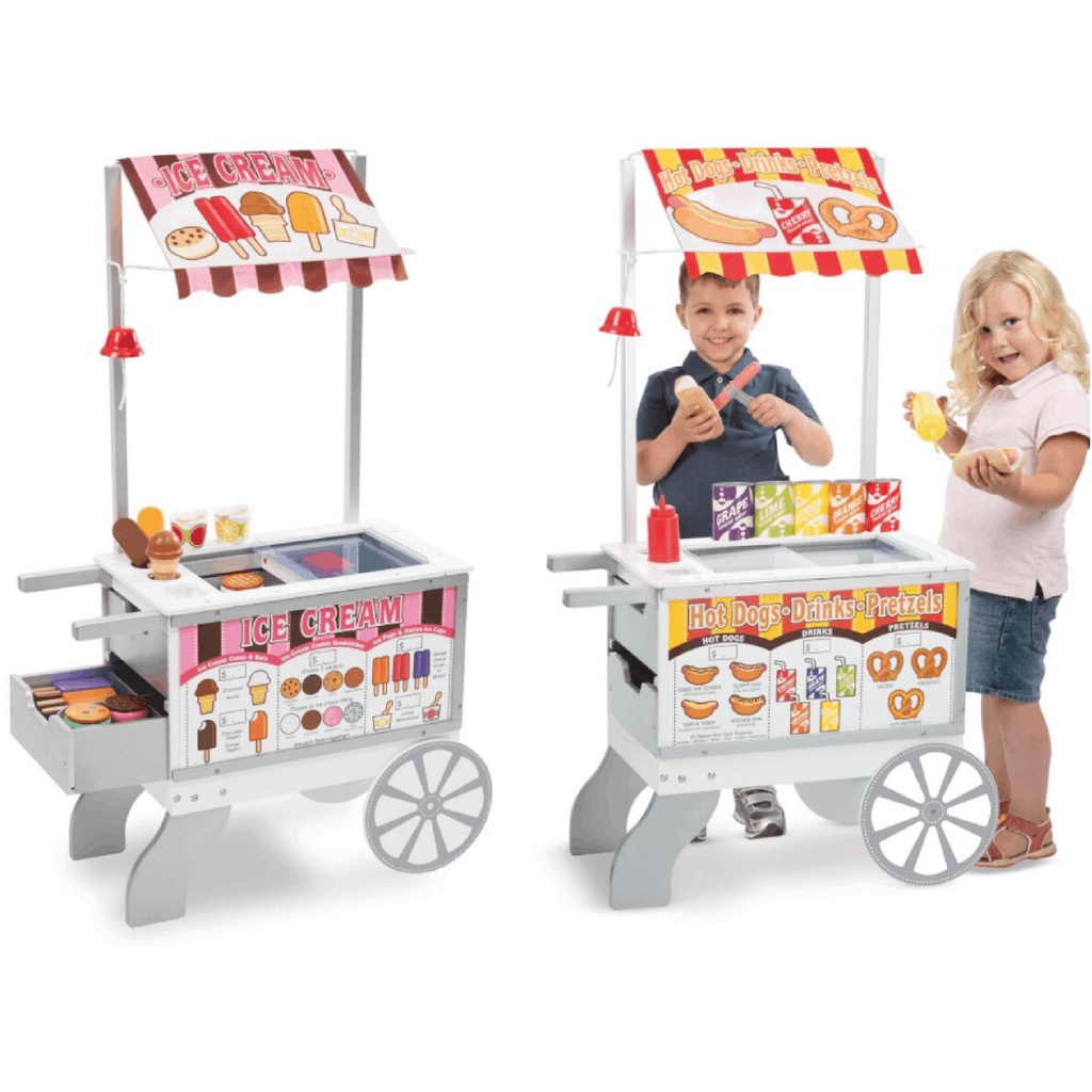 melissa and doug wooden ice cream cart