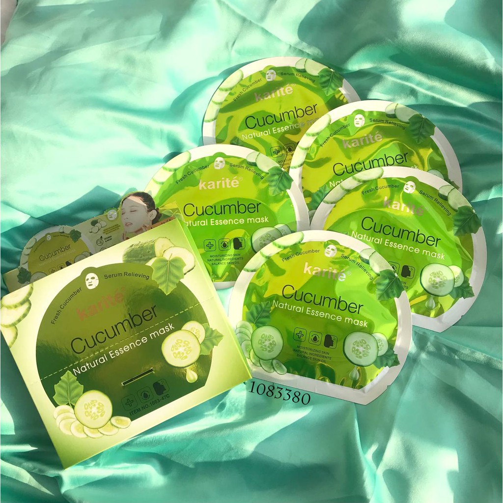 Wholesale RM 0.80/1 SHEET ) 1 Box 12 Sheet Mask Natural Essence -KARITE |  Shopee Singapore