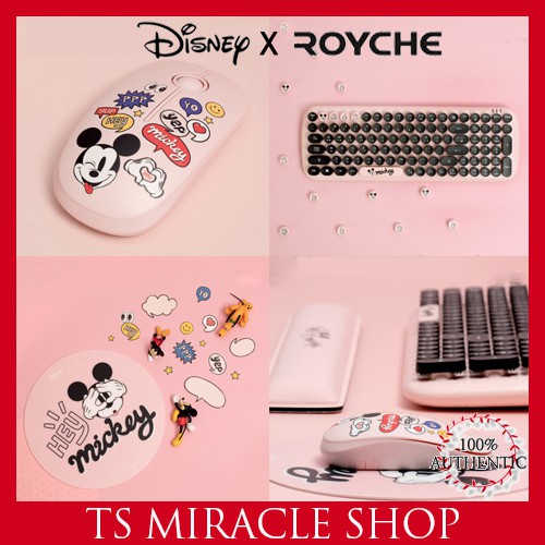 disney-mickey-mouse-silent-wireless-mouse-retro-wireless-keyboard-shopee-singapore