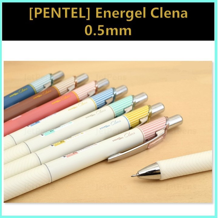 Pentel ENERGEL Clena Gel-Kugelschreiber 0,5 Mm Schwarz – Supersmooth Schreiben Aus Japan (2er Pack)