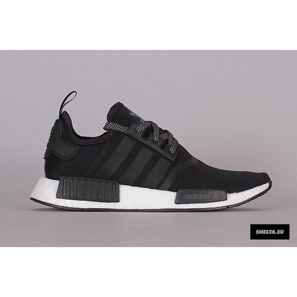 nmd r1 black reflective