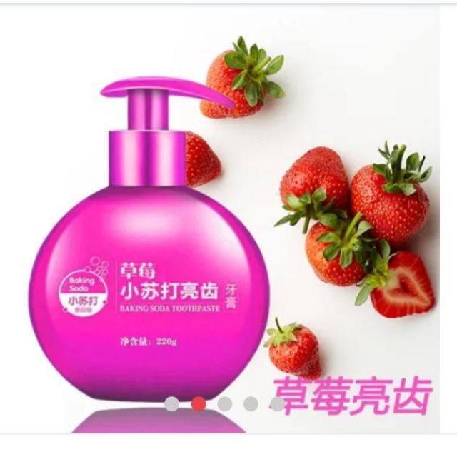 Baking soda strawberry( teeth whitening) Shopee Singapore