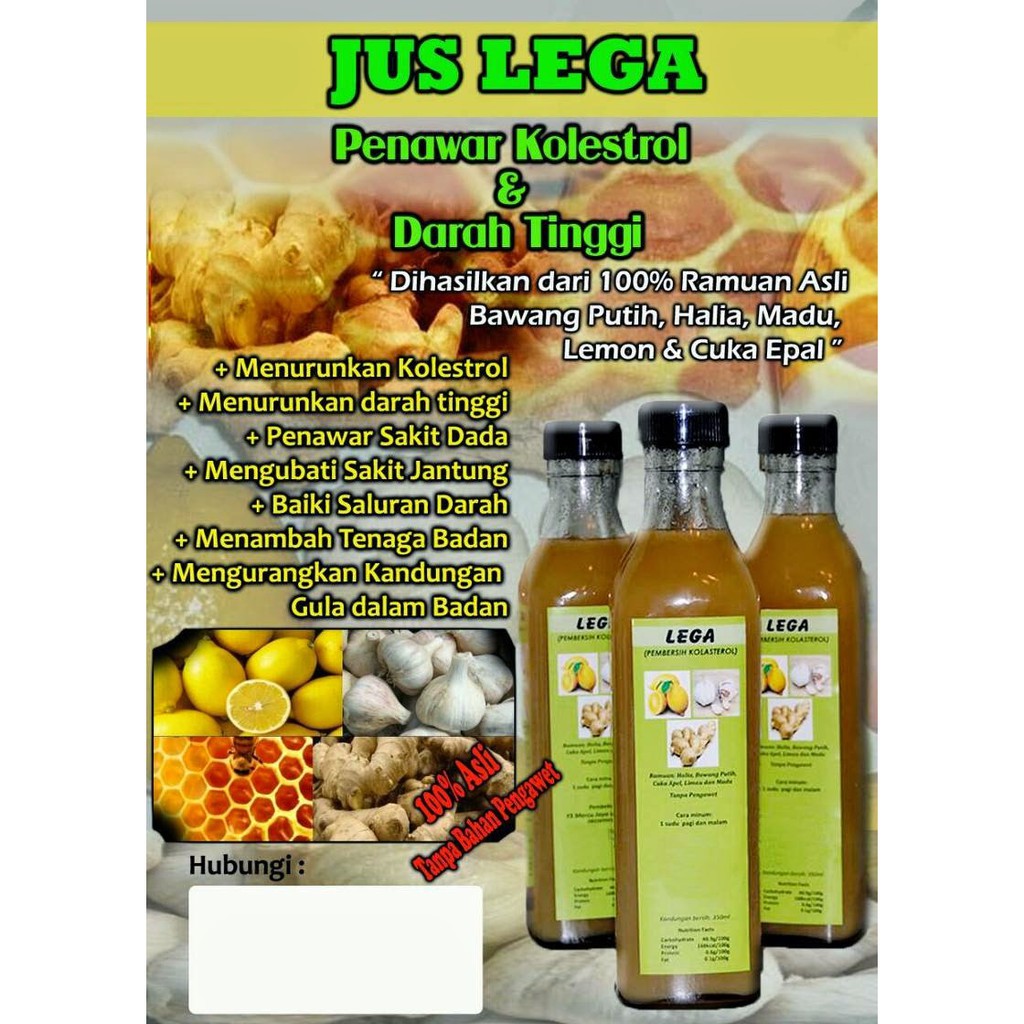 Rz Tuah Jelita Shoppe Online Shoppe Jus Lega Pembersih Kolestrol Dan Pembuluh Darah