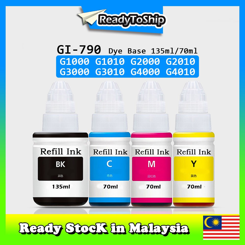 GI790 GI790 Compatible G Series Refill ink G1000 G1010 G2000 G2010