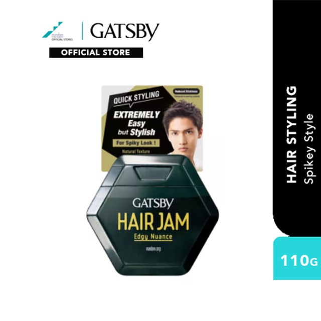 Gatsby Hair Jam Edgy Nuance 110g Mens Hair Gel Hair Gel Hair Styling Hair Setting Shopee Singapore