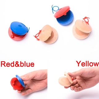 Children's Percussion Instrument Kids Toy Wooden Castanets
