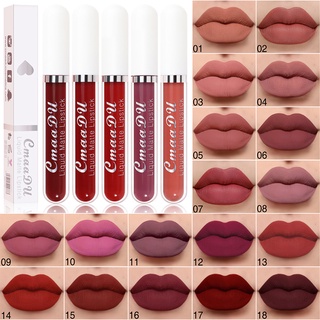 18 Color Optional Matte Velvet Lipstick Vivid Colour Non-Stick Cup Long Lasting Lip Glosses for Women Girl