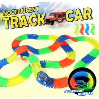 luminous track car