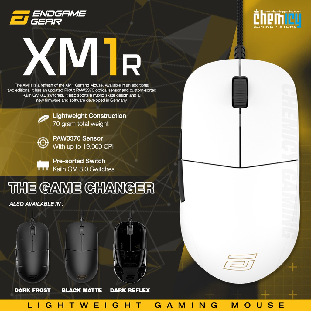 Endgame Gear Xm1r Lightweight Gaming Mouse Shopee Singapore